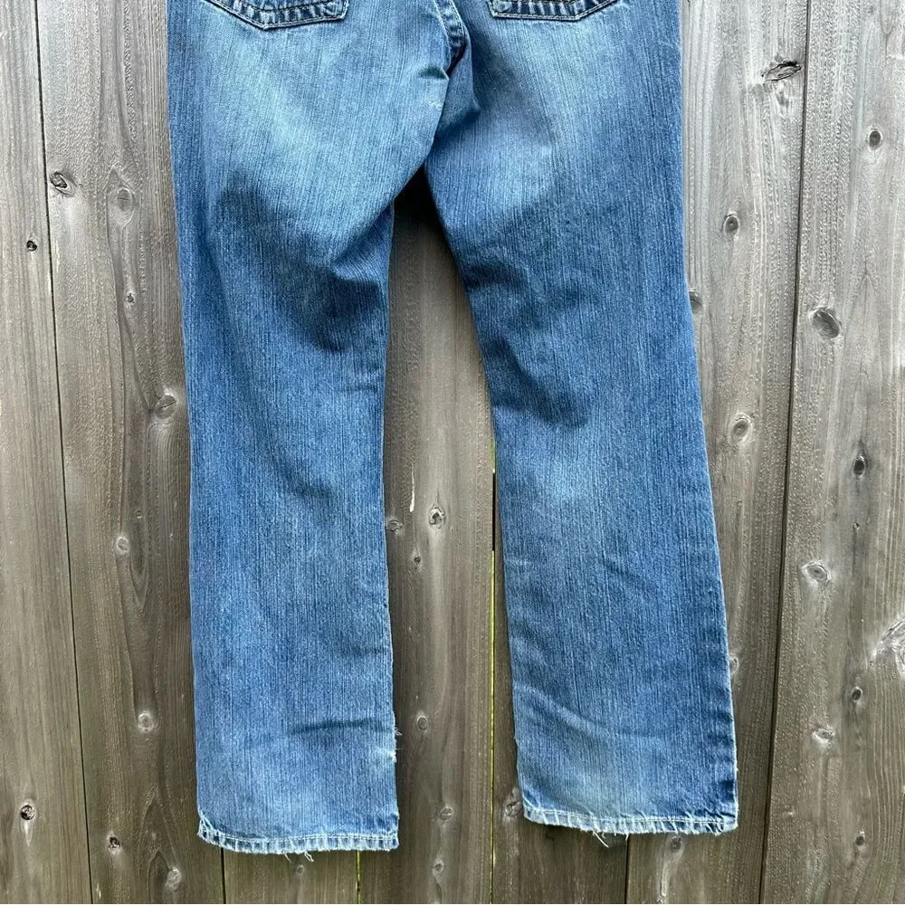 Ariat FR Relaxed Boot Cut Ripped Raw Hem Distressed  Jeans‎ Men Sz 34 X 34